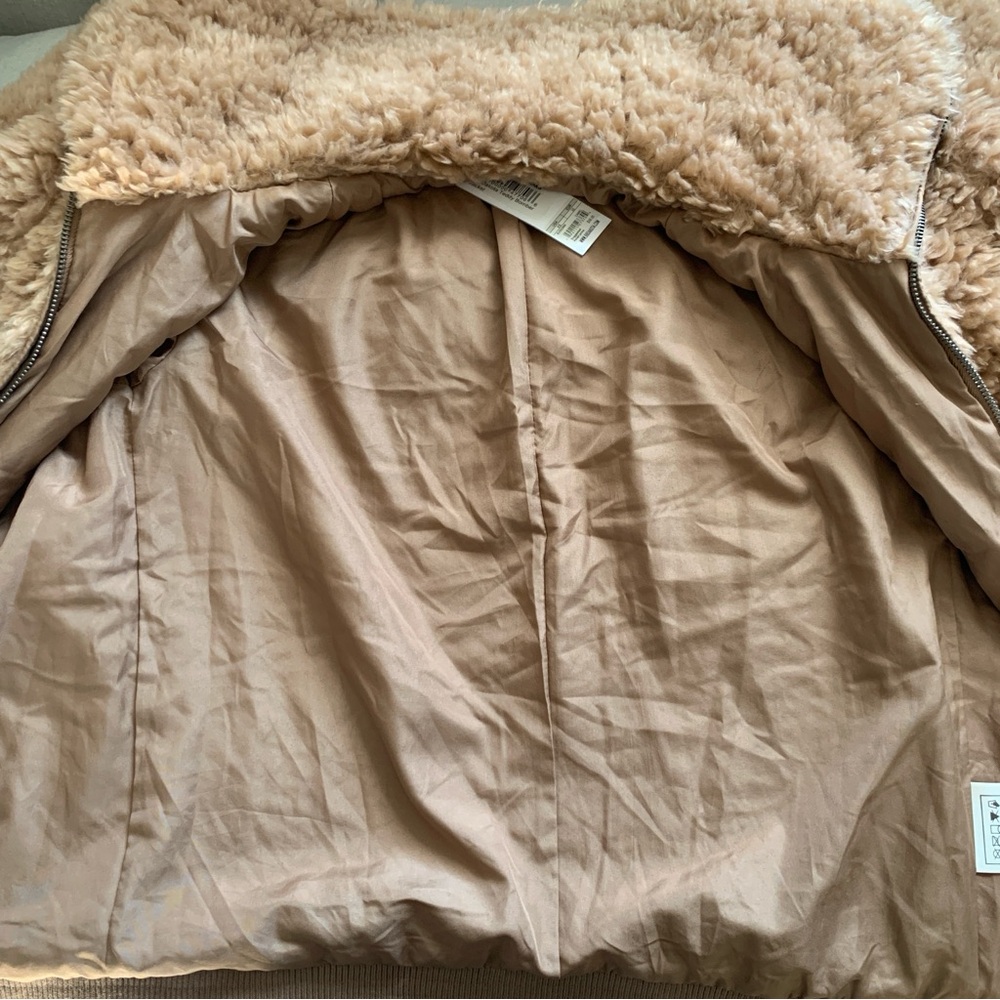 BB Dakota Brown Size XS Fuzzy Jacket Teddy Plush Soft Cozy Warm Coat New - Picture 12 of 16